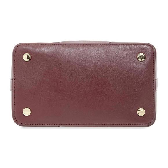 Michael Kors Cary Pebbled Leather Bucket Bag Handbag Purse- Oxblood, NEW - Picture 6 of 6